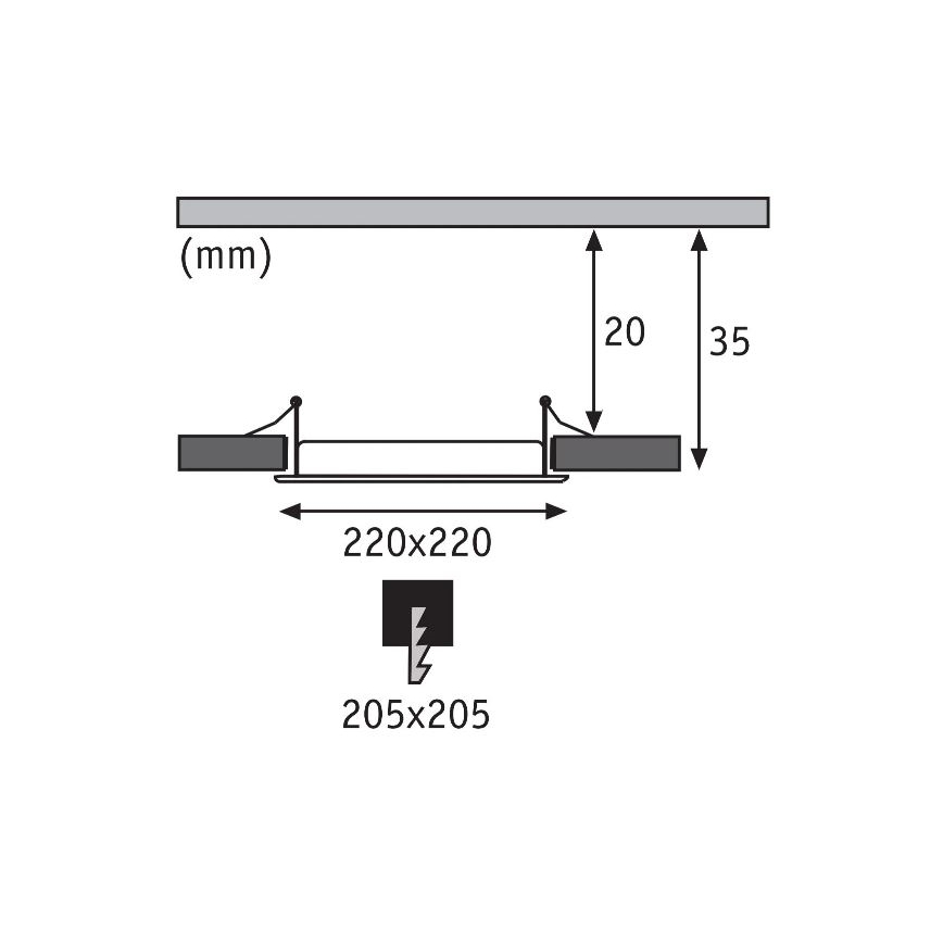 Paulmann 92066 - LED/18W IP44 Bathroom recessed light 230V