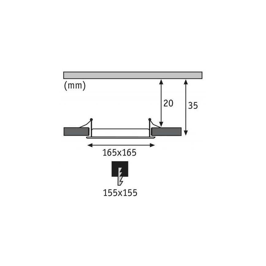 Paulmann 92077 - LED/12W IP44 Bathroom suspended ceiling light QUAL 230V 4000K