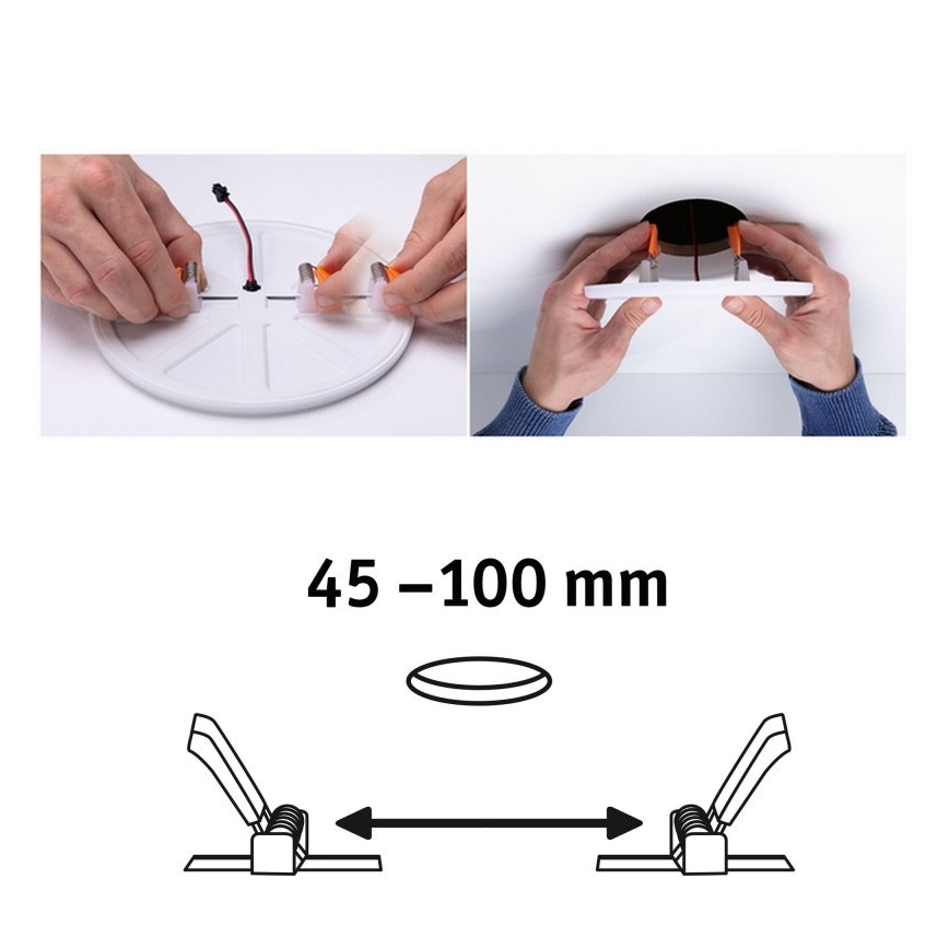 Paulmann 92388 - LED/8,5W IP44 Bathroom recessed light VARIFIT 230V