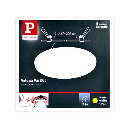 Paulmann 92388 - LED/8,5W IP44 Bathroom recessed light VARIFIT 230V