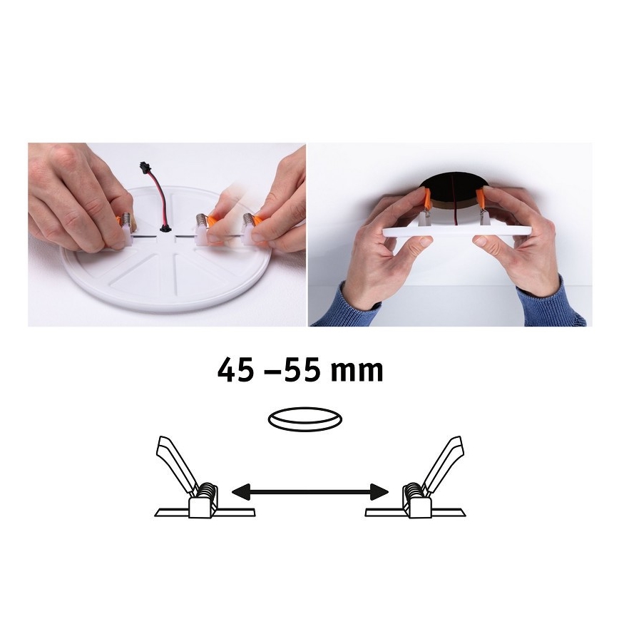 Paulmann 92393 - LED/4,5W IP44 Bathroom recessed light VARIFIT 230V