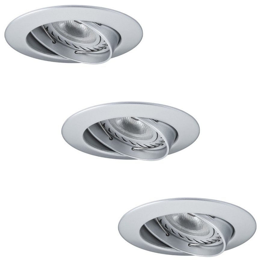 Paulmann 92516 - SET 3xLED-GU10/3,5W Bathroom recessed light PREMIUM LINE 230V