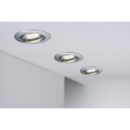 Paulmann 92516 - SET 3xLED-GU10/3,5W Bathroom recessed light PREMIUM LINE 230V
