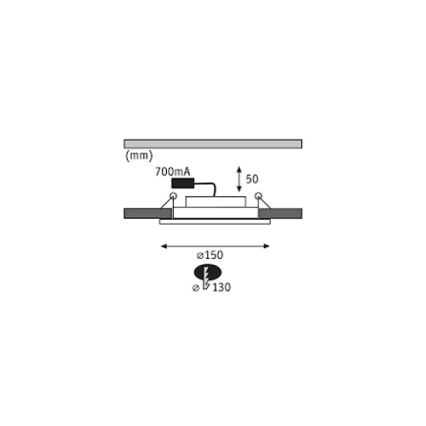 Paulmann 92693 - SET 3xLED/8W Dimming recessed light PREMIUM LINE 230/