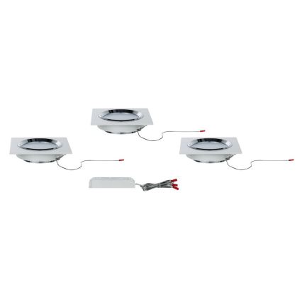 Paulmann 92695 - SET 3xLED/8W Dimmable recessed light DICE 230V