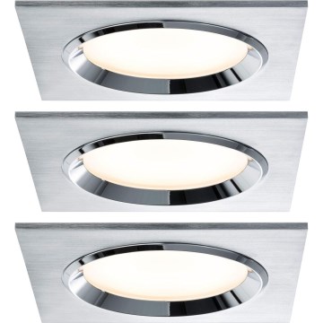 Paulmann 92696 - SET 3xLED/8W Dimmable recessed light DICE 230V