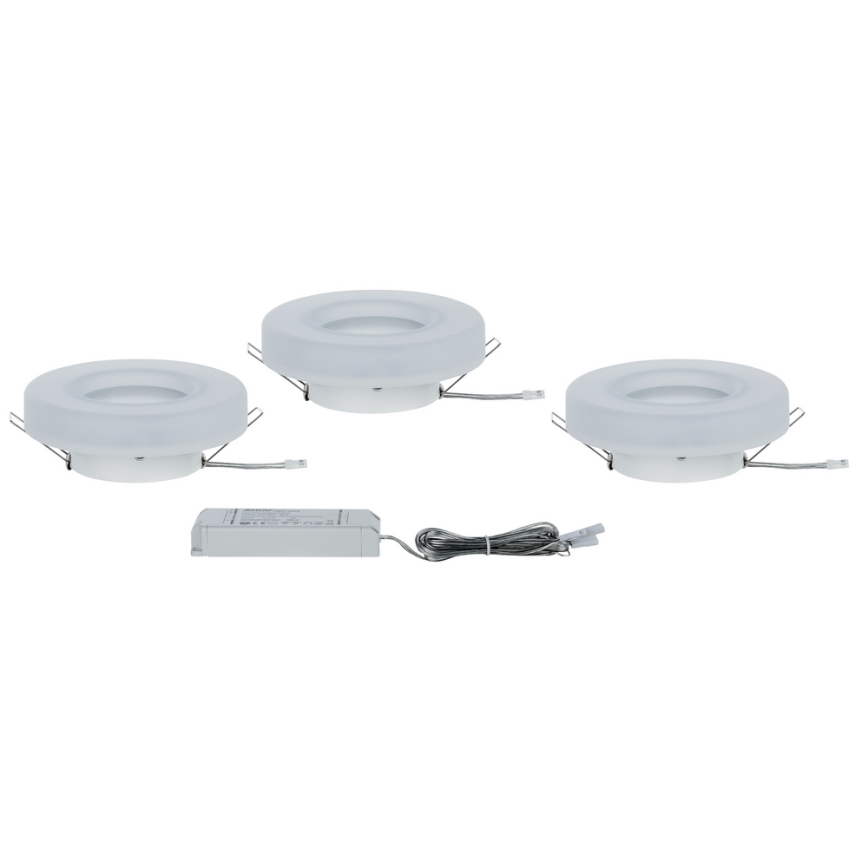 Paulmann 92704 - SET 3xLED/5,5W Recessed ceiling light BAGEL 230V