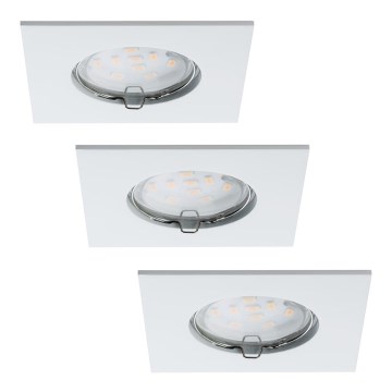 Paulmann 92760 - SET 3xLED/6,8W Bathroom recessed light COIN 230V IP44