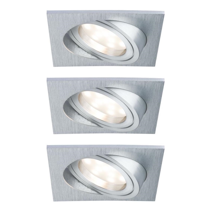 Paulmann 92799 - SET 3x LED/6,8W IP23 Bathroom recessed light COIN 230V