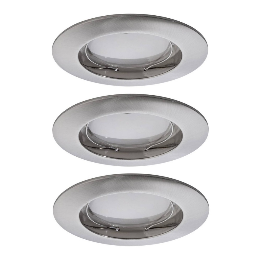 Paulmann 92827 - SET 3xLED/7W IP44 Dimmable bathroom recessed light COIN 230V