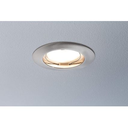 Paulmann 92827 - SET 3xLED/7W IP44 Dimmable bathroom recessed light COIN 230V