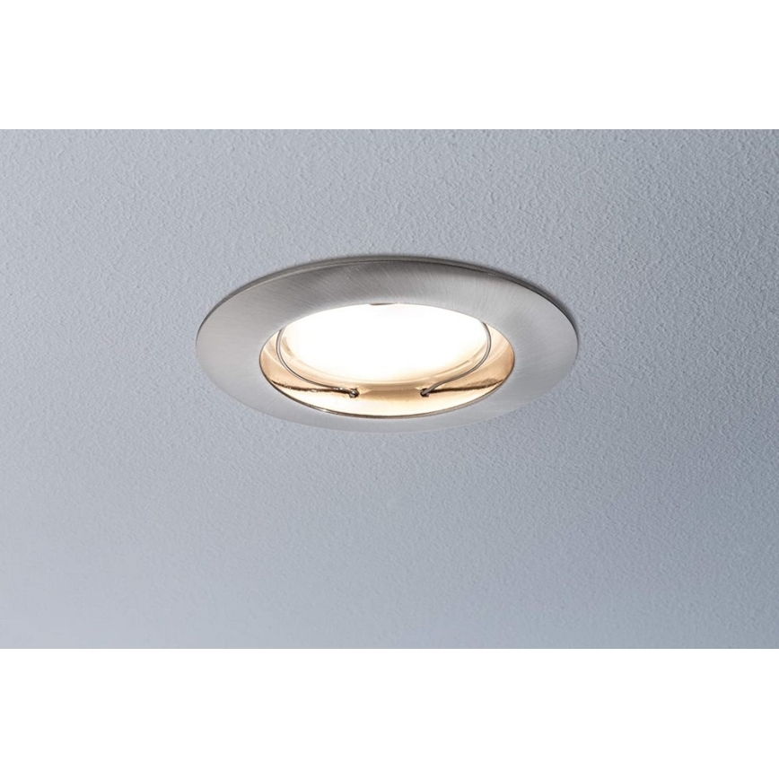 Paulmann 92827 - SET 3xLED/7W IP44 Dimmable bathroom recessed light COIN 230V