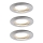 Paulmann 92827 - SET 3xLED/7W IP44 Dimmable bathroom recessed light COIN 230V