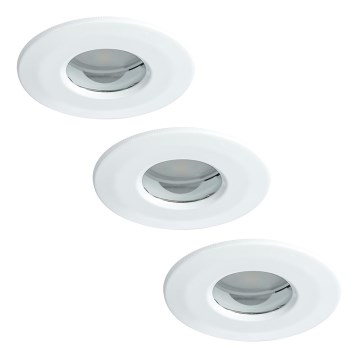 Paulmann 92847 - SET 3xLED/7W IP65 Dimmable bathroom recessed light COIN 230V