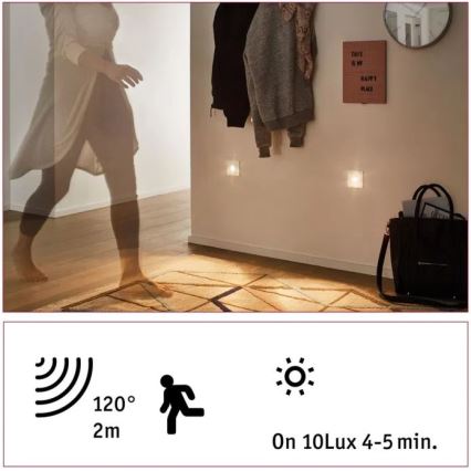 Paulmann 92923 - LED/1,1W Staircase light with sensor WAND 230V 2700K
