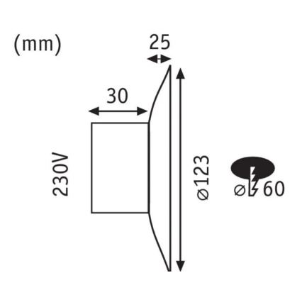 Paulmann 92926 - LED/2W Staircase light DEKORATIV 230V