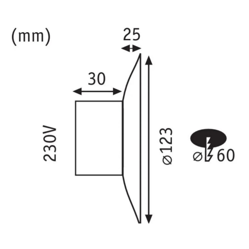 Paulmann 92926 - LED/2W Staircase light DEKORATIV 230V