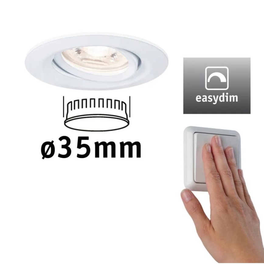 Paulmann 92970 - LED/4,2W IP23 Dimmable bathroom recessed light COIN 230V