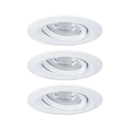 Paulmann 92971 - SET 3x LED/4,2W IP23 Dimmable bathroom recessed light NOVA 230V