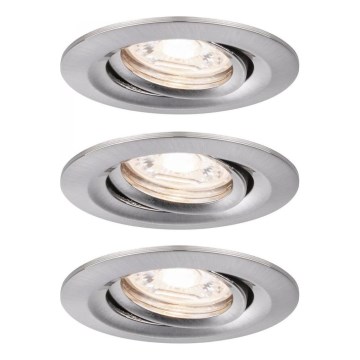 Paulmann 92973 - SET 3xLED/4,2W IP23 Dimmable bathroom light COIN 230V