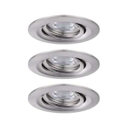 Paulmann 92973 - SET 3xLED/4,2W IP23 Dimmable bathroom light COIN 230V