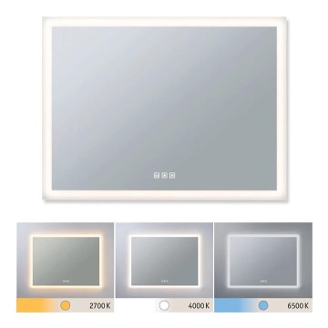 Paulmann 93013 - LED/22W IP44 Dimmable bathroom heated mirror with a backlight 230V  2700/4000/6500K