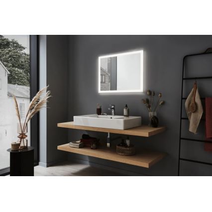 Paulmann 93013 - LED/22W IP44 Dimmable bathroom heated mirror with a backlight 230V  2700/4000/6500K