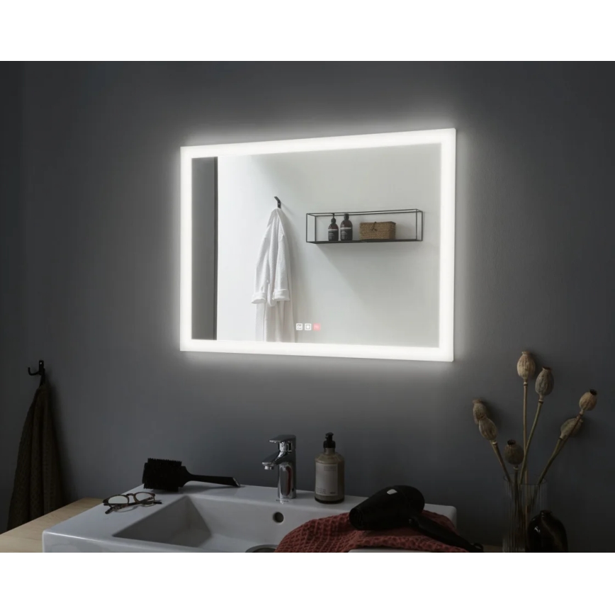 Paulmann 93013 - LED/22W IP44 Dimmable bathroom heated mirror with a backlight 230V  2700/4000/6500K