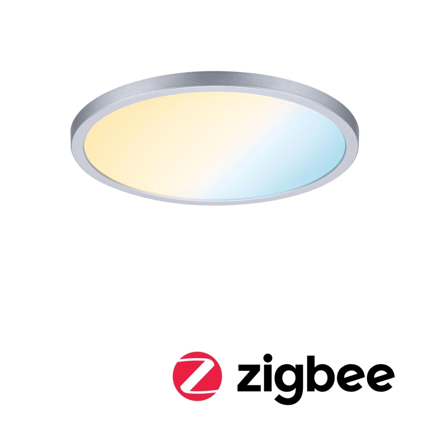 Paulmann 93046 - LED/16W IP44 Dimmable Bathroom Recessed Downlight AREO 230V 3000-6500K Ø 23 cm Matte Chrome