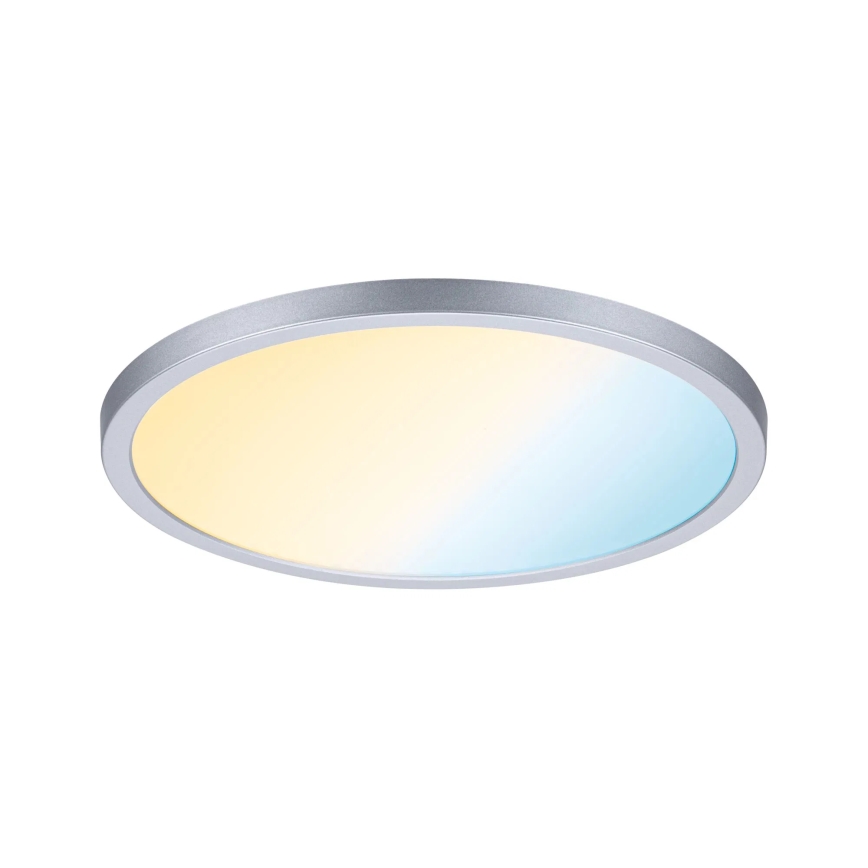 Paulmann 93046 - LED/16W IP44 Dimmable Bathroom Recessed Downlight AREO 230V 3000-6500K Ø 23 cm Matte Chrome