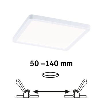 Paulmann 93059 - LED/13W IP44 Dimmable Bathroom Recessed Downlight AREO 230V 17,5x17,5 cm White