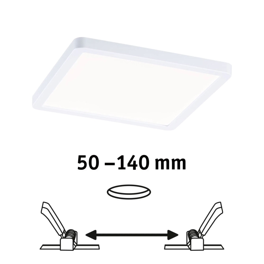 Paulmann 93059 - LED/13W IP44 Dimmable Bathroom Recessed Downlight AREO 230V 17,5x17,5 cm White