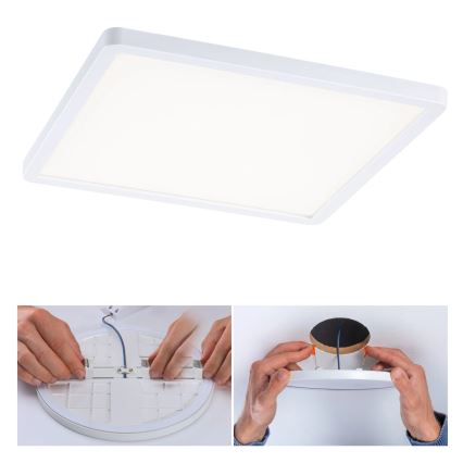 Paulmann 93060 - LED/16W IP44 Dimmable AREO Bathroom Recessed Ceiling Light 230V 23x23 cm White