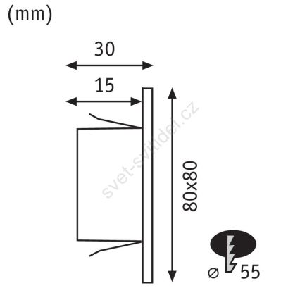 Paulmann 93094 - LED/1,2W Staircase light EDGE 230V