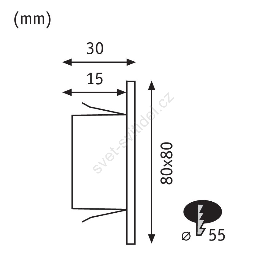 Paulmann 93094 - LED/1,2W Staircase light EDGE 230V