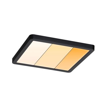 Paulmann 93101 - AREO LED/13W IP44 Bathroom recessed downlight 230V 2000/3000/4000K 17.5x17.5 cm Black