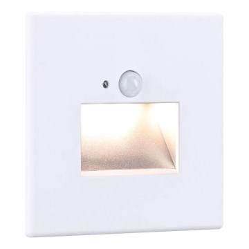 Paulmann 93133 - LED/1,2W Staircase light with sensor EDGE 230V white