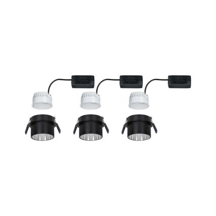 Paulmann 93383 - SET 3xLED/6W IP44 Dimmable bathroom recessed light GIL 230V