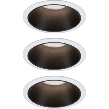 Paulmann 93402 - SET 3xLED/6W IP44 Dimmable bathroom recessed light COLE 230V