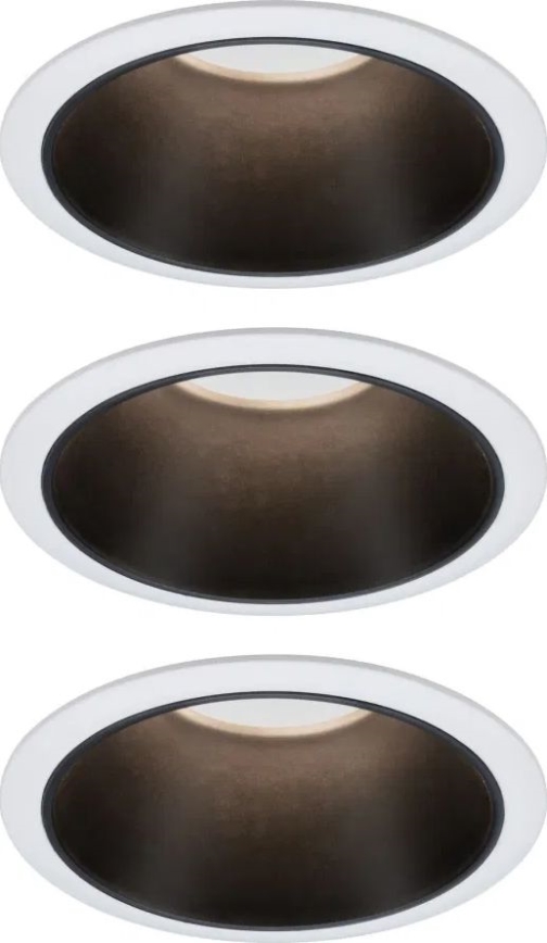 Paulmann 93402 - SET 3xLED/6W IP44 Dimmable bathroom recessed light COLE 230V