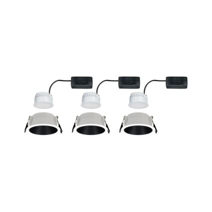 Paulmann 93402 - SET 3xLED/6W IP44 Dimmable bathroom recessed light COLE 230V