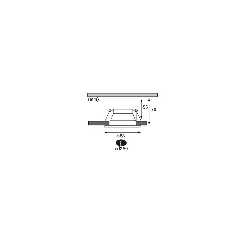 Paulmann 93402 - SET 3xLED/6W IP44 Dimmable bathroom recessed light COLE 230V