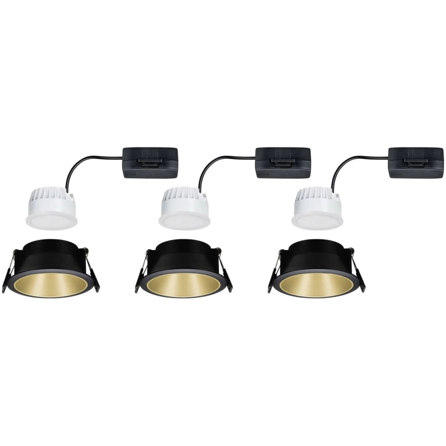 Paulmann 93404 - SADA 3xLED/6,5W IP44 Dimmable bathroom recessed light COLE 230V