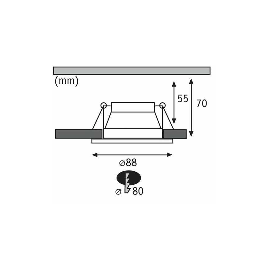 Paulmann 93404 - SADA 3xLED/6,5W IP44 Dimmable bathroom recessed light COLE 230V