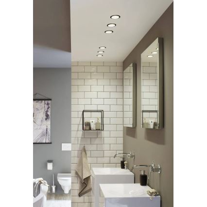 Paulmann 93408 - SET 3xLED/6,5W IP44 Dimmable bathroom recessed light COLE 230V