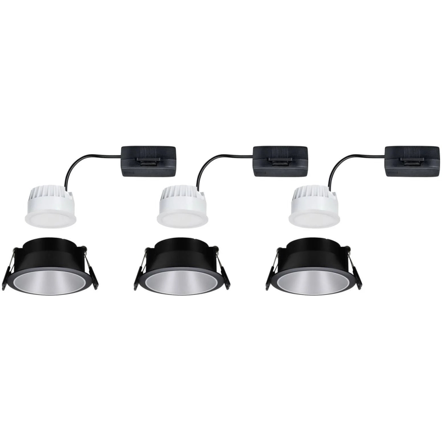 Paulmann 93408 - SET 3xLED/6,5W IP44 Dimmable bathroom recessed light COLE 230V