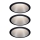 Paulmann 93408 - SET 3xLED/6,5W IP44 Dimmable bathroom recessed light COLE 230V
