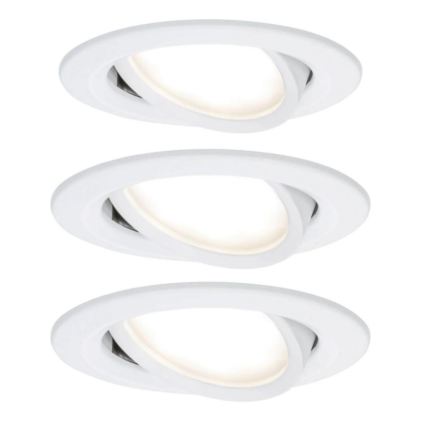Paulmann 93449 - SET 3xLED/6,5W IP23 Bathroom recessed light NOVA 230V