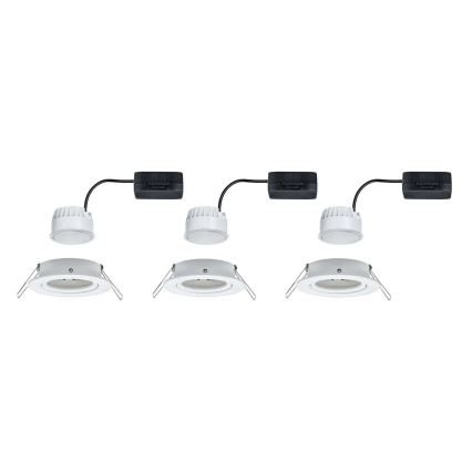 Paulmann 93449 - SET 3xLED/6,5W IP23 Bathroom recessed light NOVA 230V