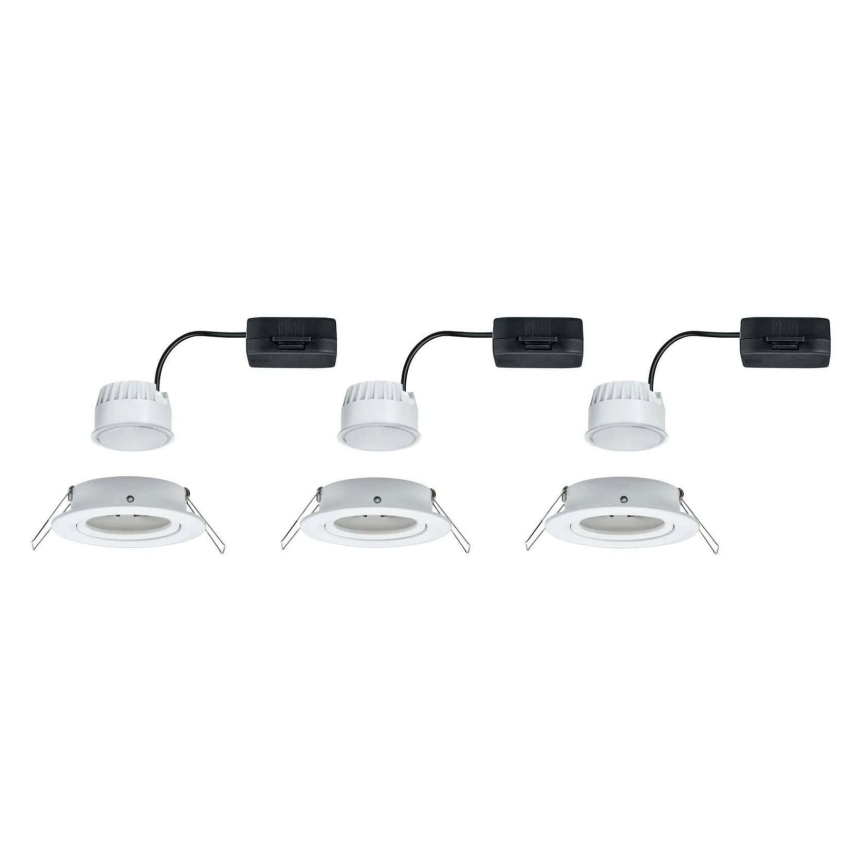 Paulmann 93449 - SET 3xLED/6,5W IP23 Bathroom recessed light NOVA 230V